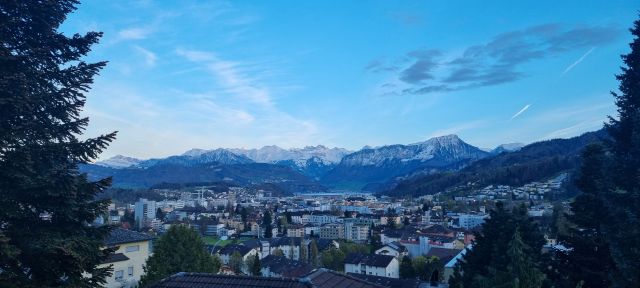Utsikt från Tanja och Alains hem